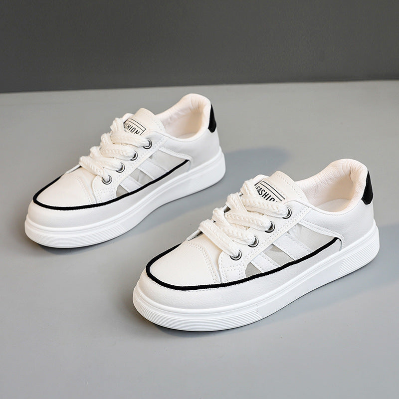 Damen Sportliche Sneaker mit modischem Design und atmungsaktiver Oberflächenstruktur EB