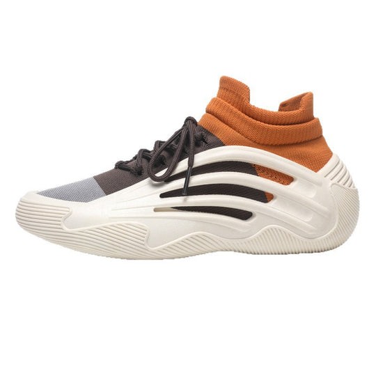 Damen Sportliche High-Performance Sneakers mit elastischem Strickoberteil und rutschfester Sohle EB