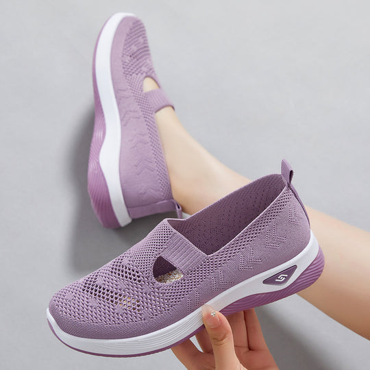 Damen Bequeme und atmungsaktive Knit-Slipper EB
