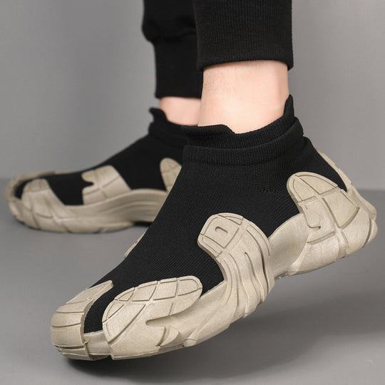 Unisex modische High-Top Sneakers mit elastischem Strick-Obermaterial EB