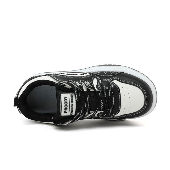 Damen sportliche Chunky Sneakers mit dämpfender Laufsohle EB