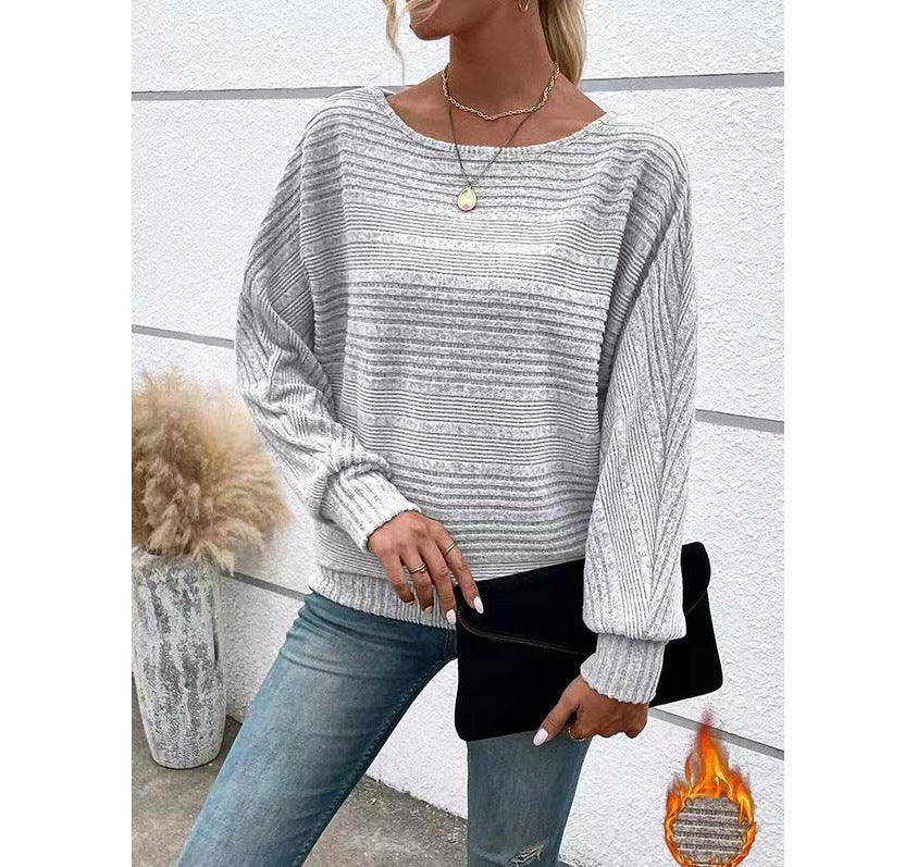 Damen Pullover mit strukturiertem Muster EB