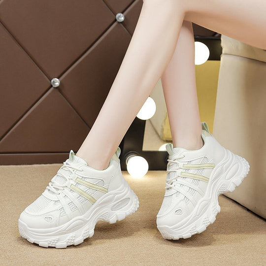 Damen Bequeme Sport Sneakers mit atmungsaktivem Mesh und gepolsterter Sohle EB