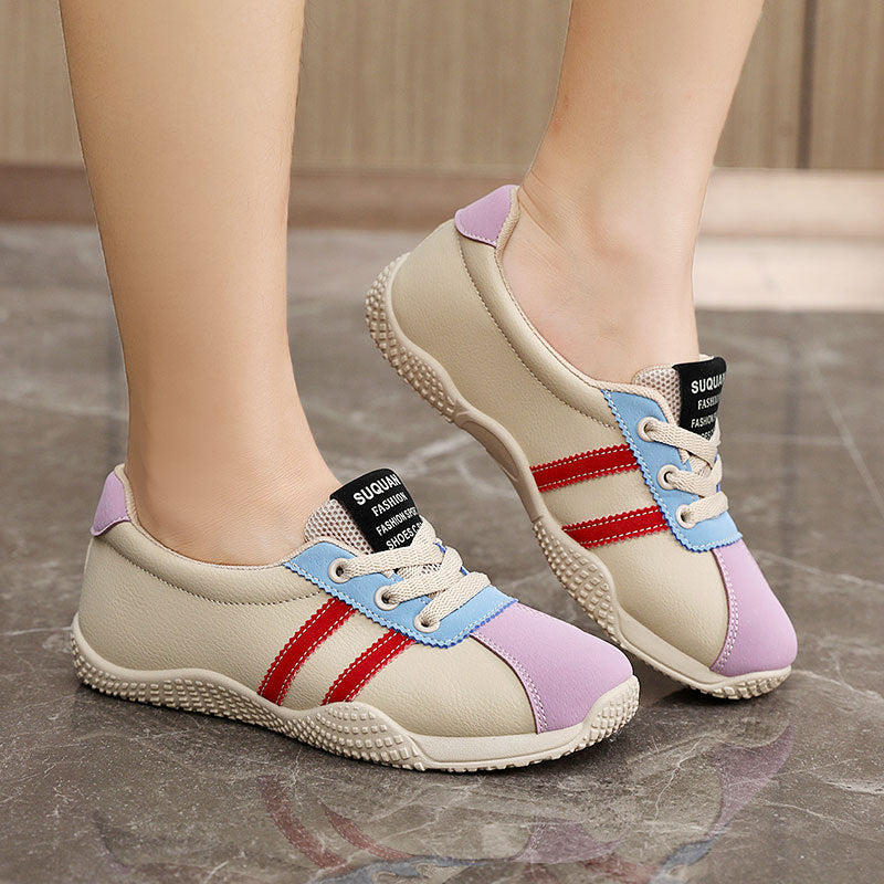 Damen Sportliche Sneakers mit innovativen Farbapplikationen und atmungsaktiver Konstruktion EB
