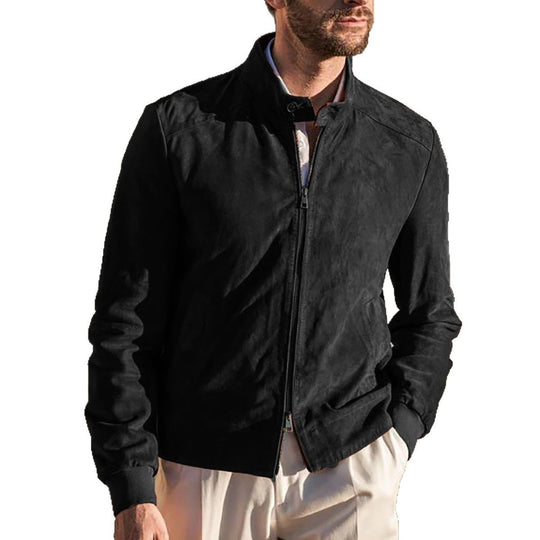 Herren luxuriöse Wildlederjacke EB