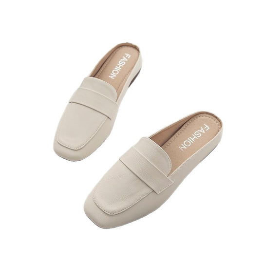 Damen elegante Slipper mit modischem Ledermuster EB