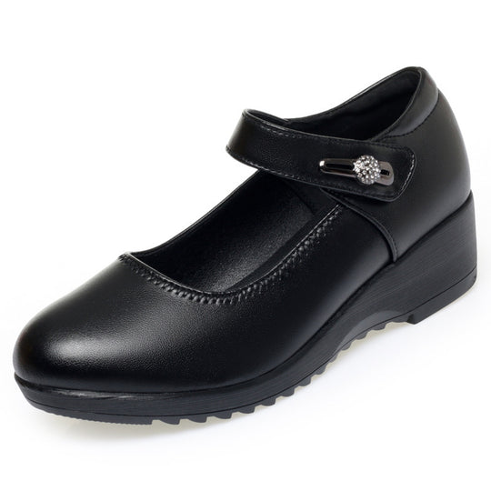 Damen Komfortable und elegante Mary Jane Schuhe mit modischem Riemen EB