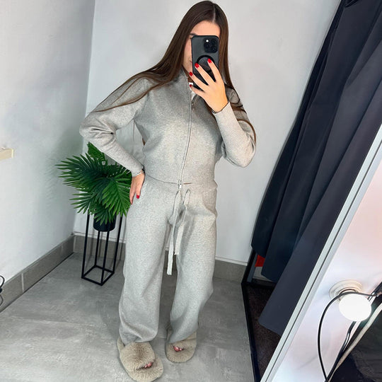 Damen Strick-Loungewear-Set EB