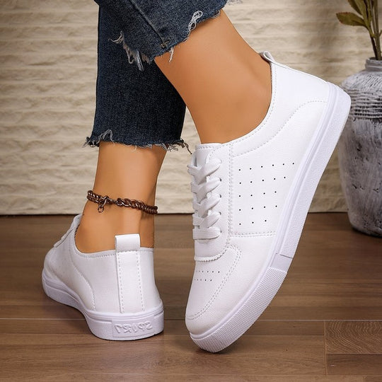 Damen komfortable Sneakers mit atmungsaktiven Perforationen EB