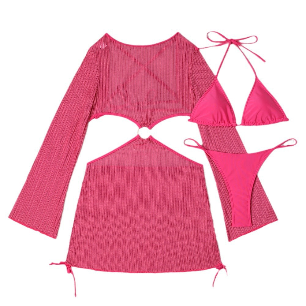 Damen Cut-Out Strandskleid EB