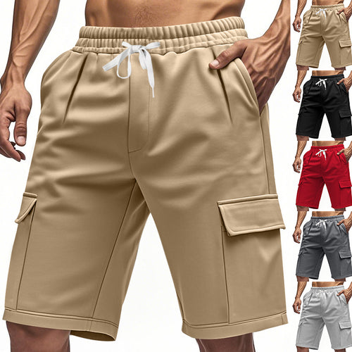 Damen komfortable Cargo-Shorts mit elastischem Bund und praktischen Seitentaschen EB