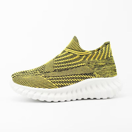 Damen Modische Strick-Sneaker mit rutschfester Sohle EB