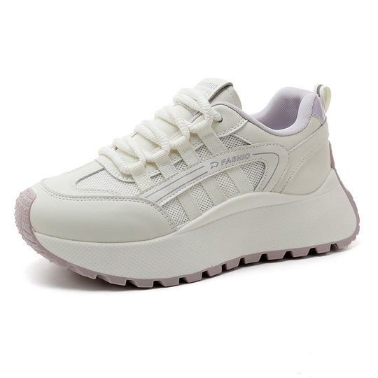 Damen Sportliche Chunky Sneaker mit dämpfendem Sohlenprofil und atmungsaktiver Obermaterialstruktur EB