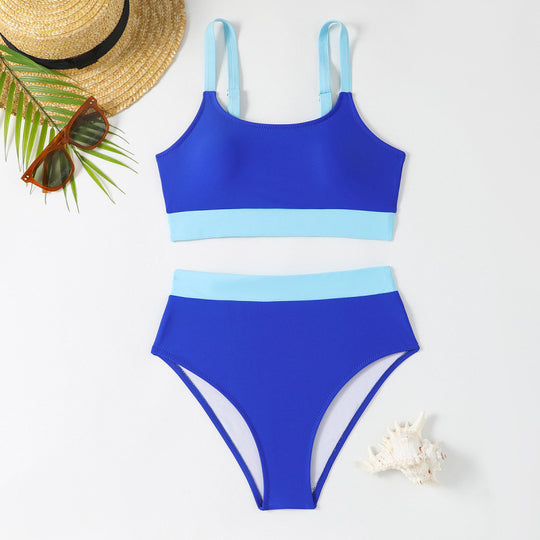 Damen Bikini-Set mit hohem Bund und sportlichem Schnitt EB