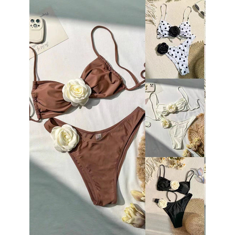 Damen Bikini-Set mit floralem Detail EB