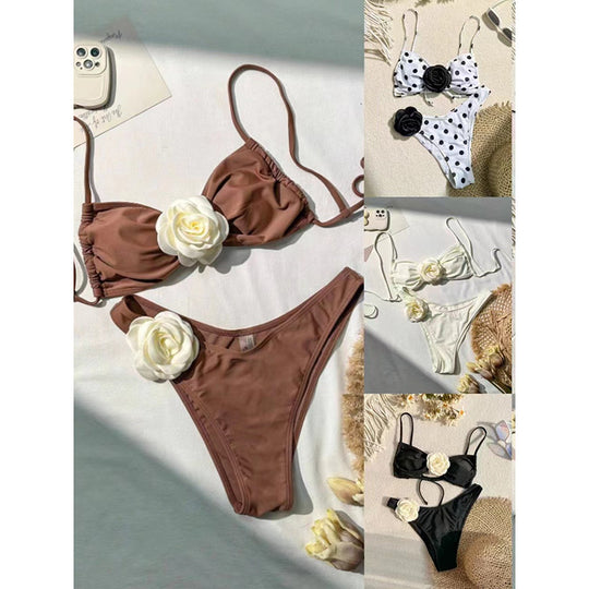 Damen Bikini-Set mit floralem Detail EB