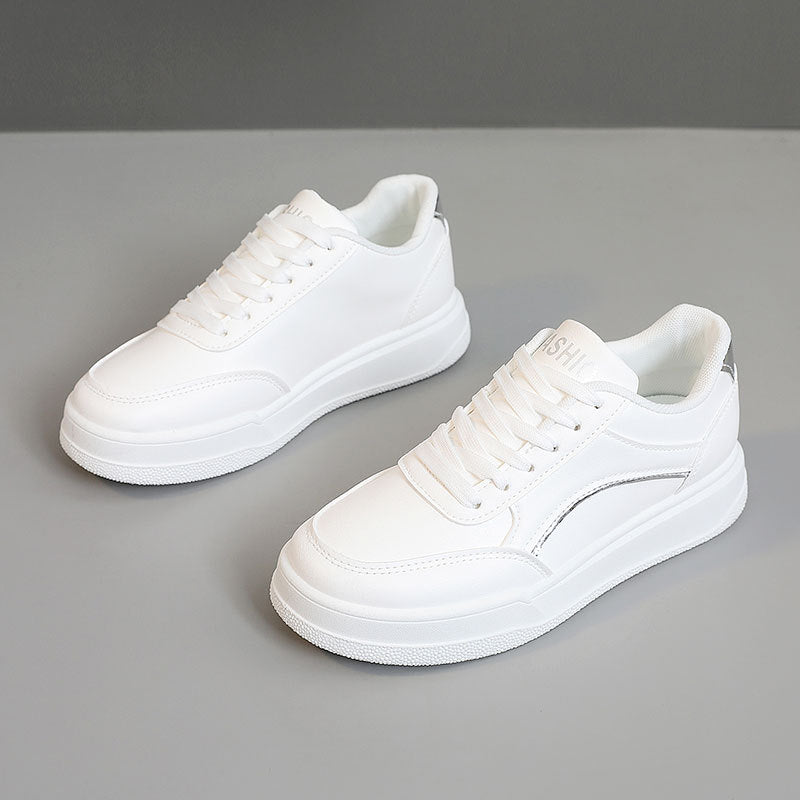 Damen elegante Sneakers mit modischem Obermaterial und dämpfender Sohle EB