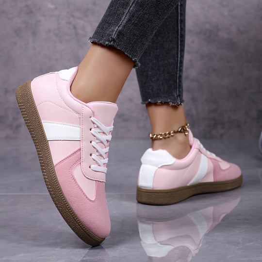 Damen modische Freizeitsneaker mit atmungsaktiver Oberflächenstruktur EB