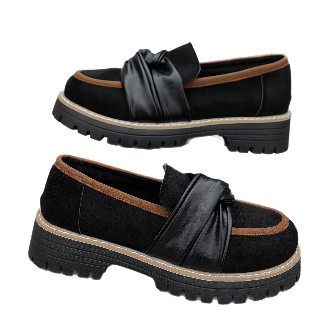 Damen Mokassins mit modischer Knotendetail und bequemer Profilsohle EB