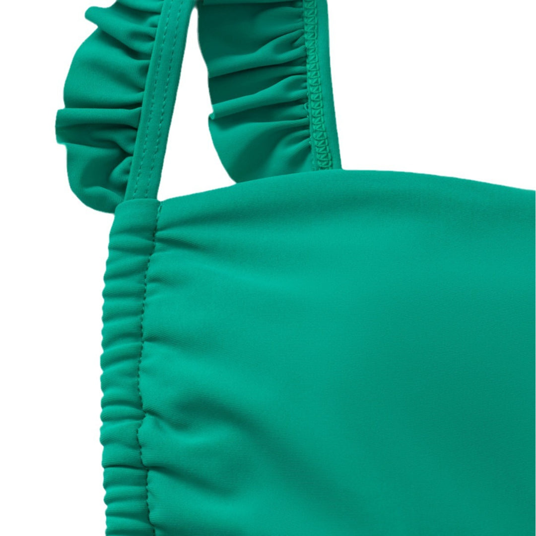 Damen Bandeau-Bikini mit verspielten Rüschen EB