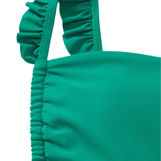 Damen Bandeau-Bikini mit verspielten Rüschen EB