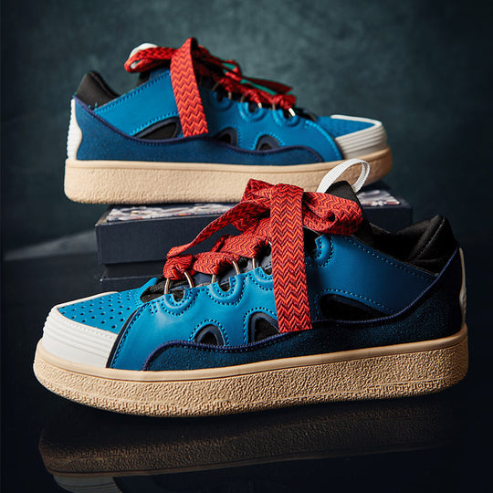 Damen Sportliche Freizeitsneaker mit bunten Schnürsenkeln und dämpfender Sohle EB