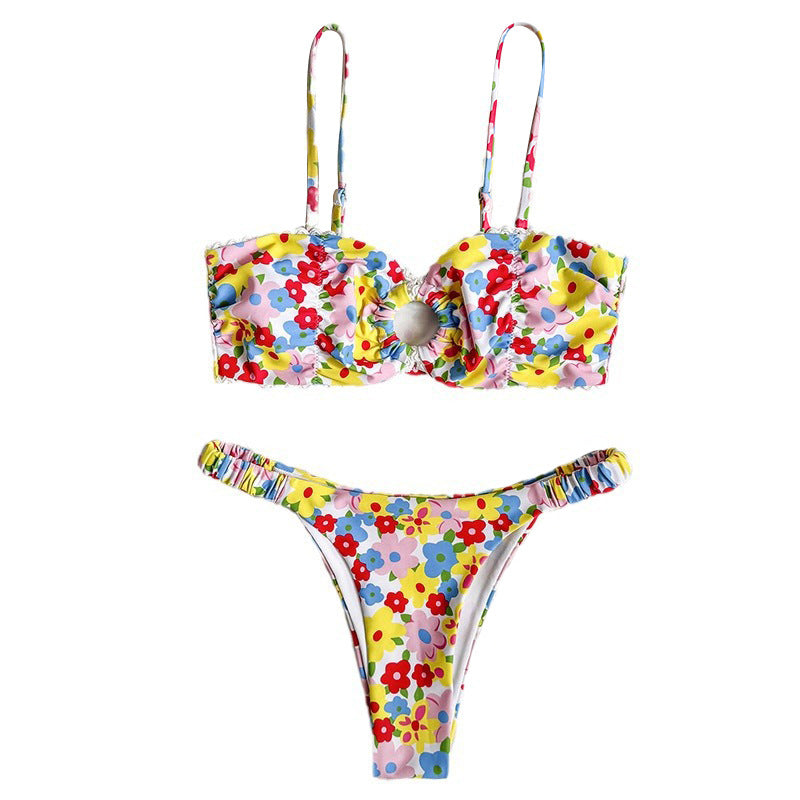 Damen Blumiger Bikini EB