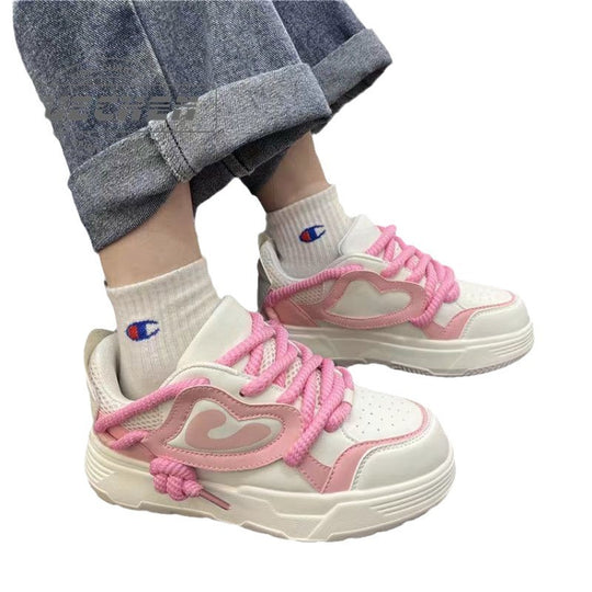 Damen modische Sneakers mit verspieltem Design und weicher Dämpfung EB