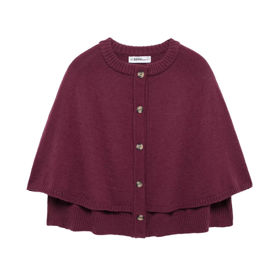 Damen Strick Poncho EB