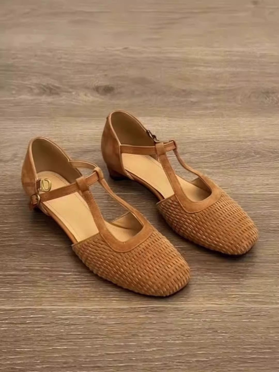 Damen Komfortable Ballerinas mit dekorativem Flechtmuster EB