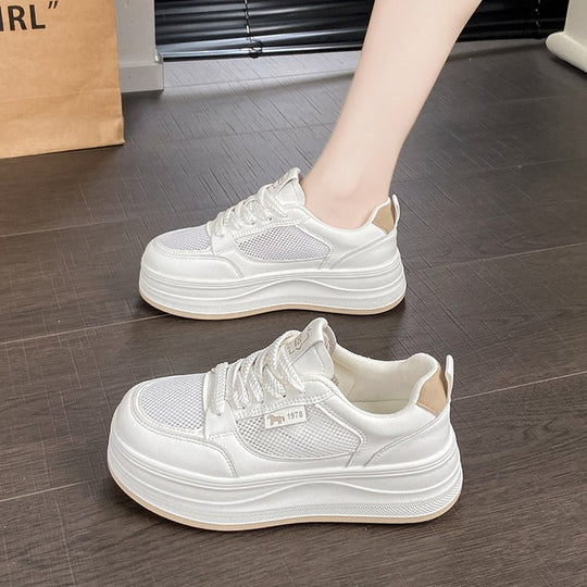 Damen Sportliche Sneaker mit atmungsaktivem Mesh-Obermaterial EB