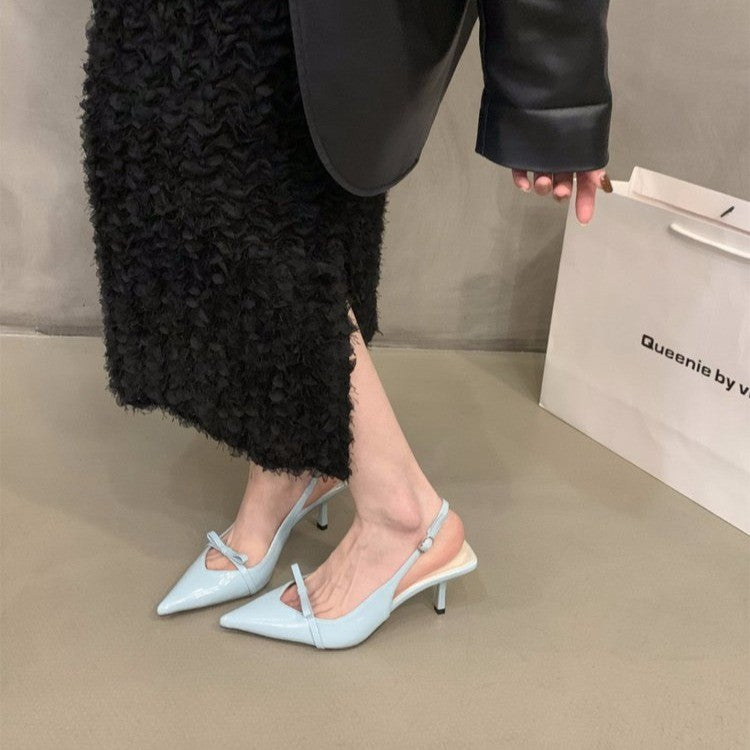 Damen Slingback-Pumps mit spitzem Design und elegantem Absatz EB