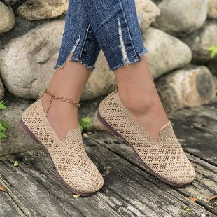 Damen luftige Slip-On Clogs mit atmungsaktivem Netzdesign und flexiblem Fußbett EB