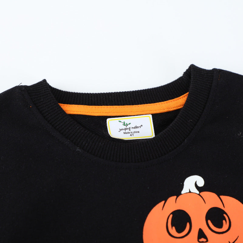 Jungen Kuschelsweatshirt mit gruseligem Halloween-Motiv EB
