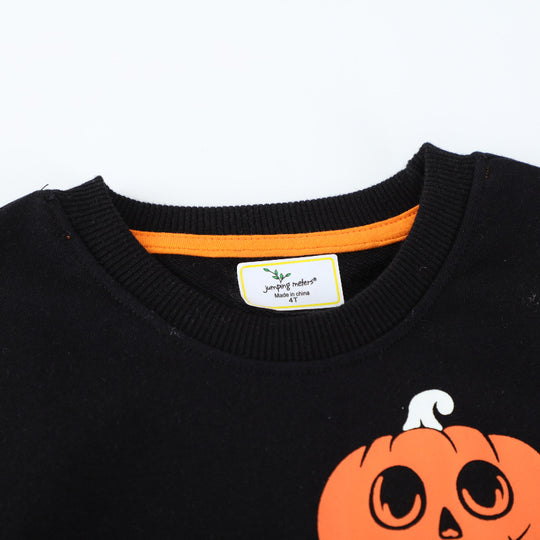 Jungen Kuschelsweatshirt mit gruseligem Halloween-Motiv EB