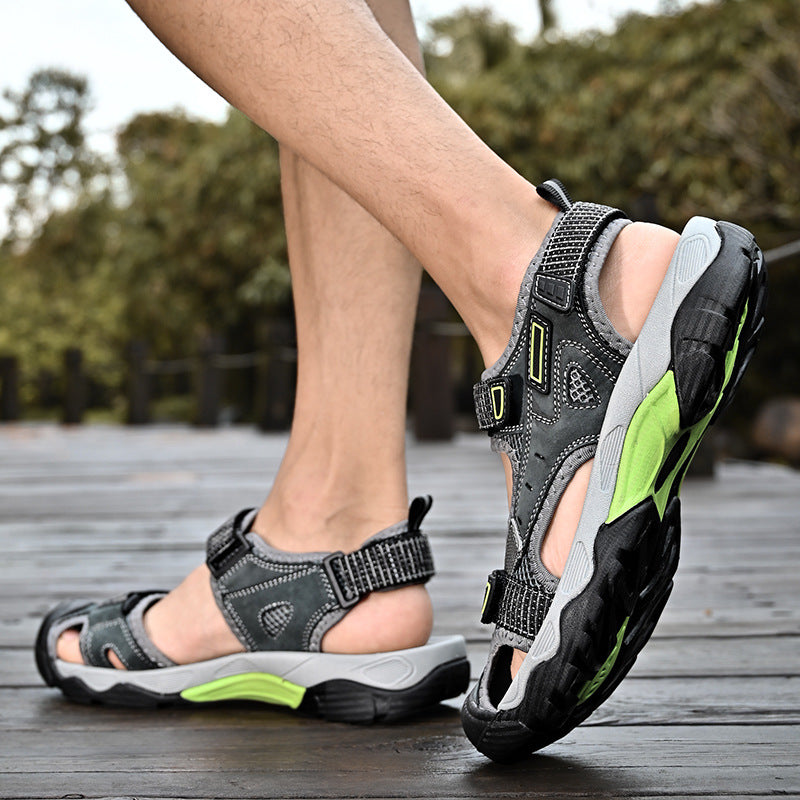 Damen Sportliche Outdoor-Sandalen mit verstellbaren Riemen und rutschfester Sohle EB