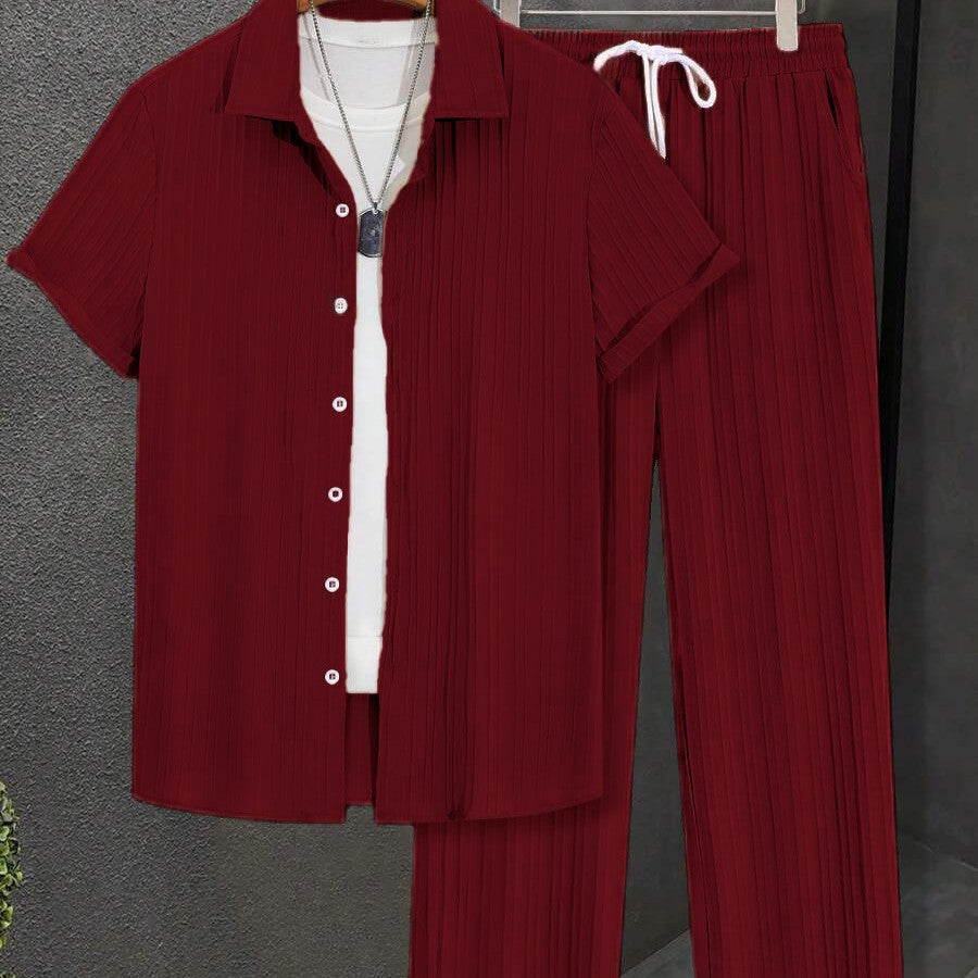 Damen Streifen Schlafanzug Set EB