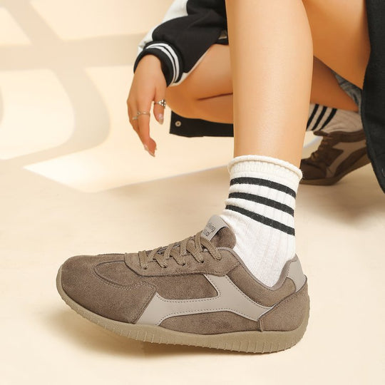 Damen lässige Sneakers mit atmungsaktivem Obermaterial und rutschfester Sohle EB