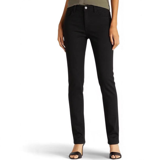 Damen nan hochgeschnittene Skinny-Jeans mit figurformendem Stretch und knöchellanger Passform EB