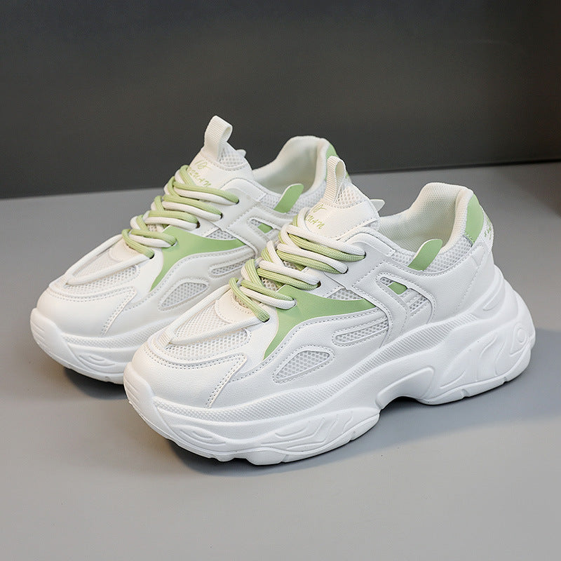 Damen Sportliche Sneakers mit atmungsaktiver Mesh-Oberfläche und stabiler Sohle EB