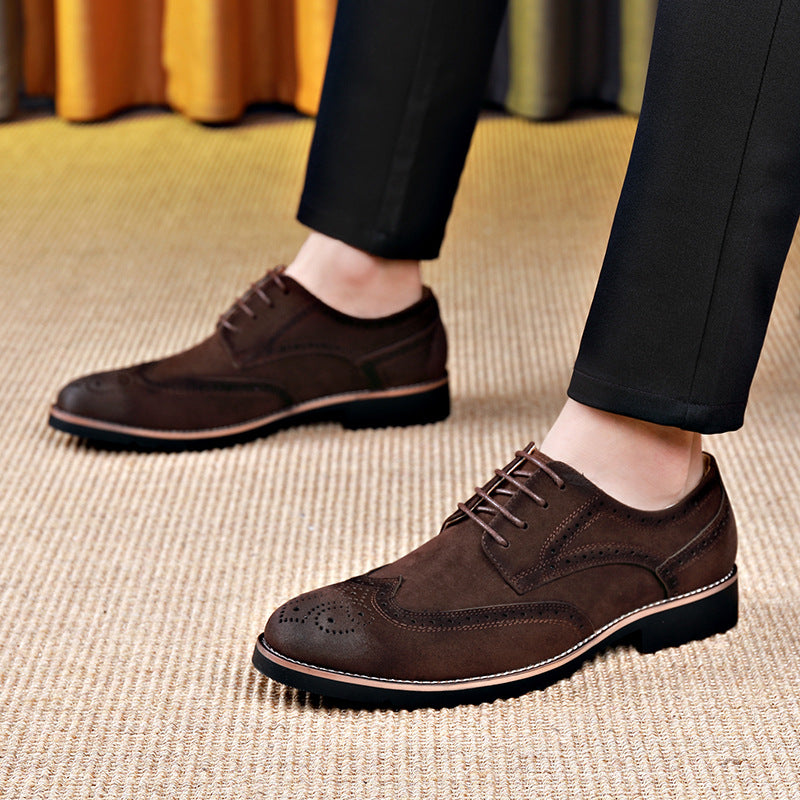 Herren Elegante und modische Brogueschuhe mit weichem Obermaterial EB