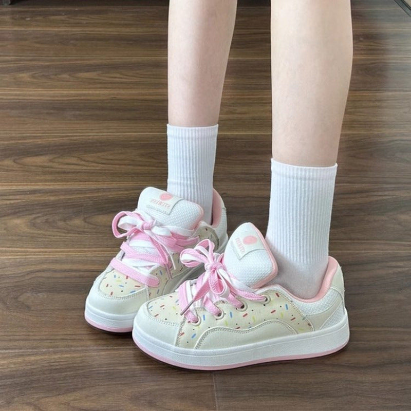 Damen Sneakers mit buntem Design und bequemem Innenfutter EB