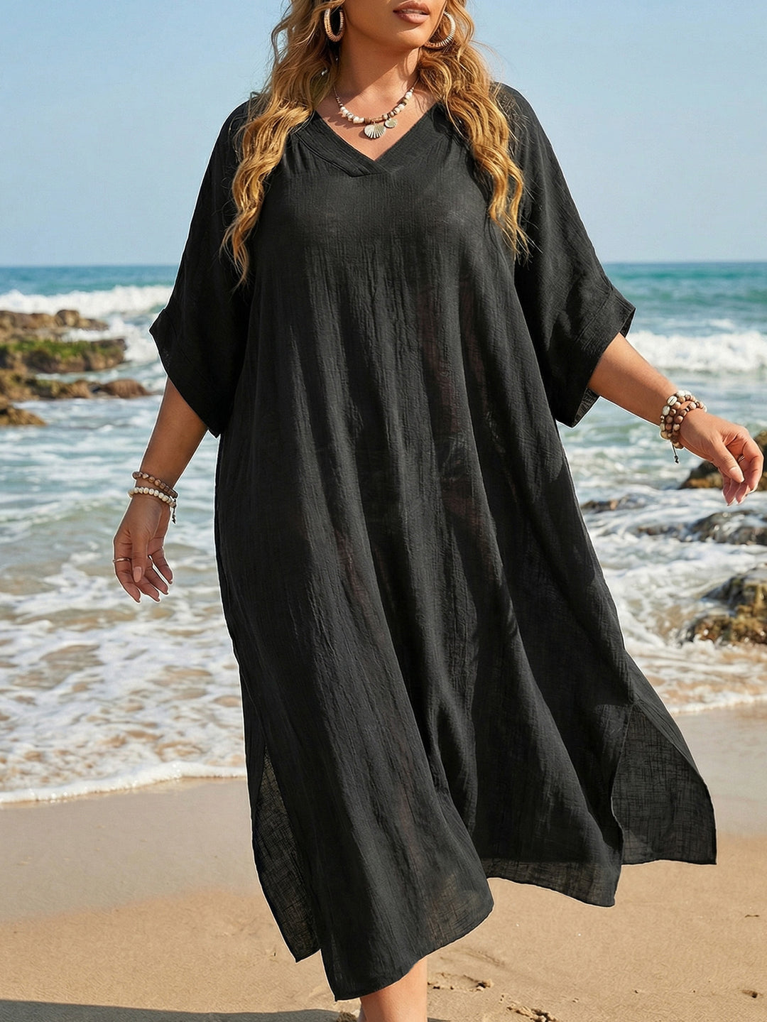 Damen luftiger Strandkleid EB