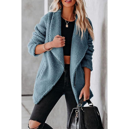 Damen kuschelige Teddyjacke EB