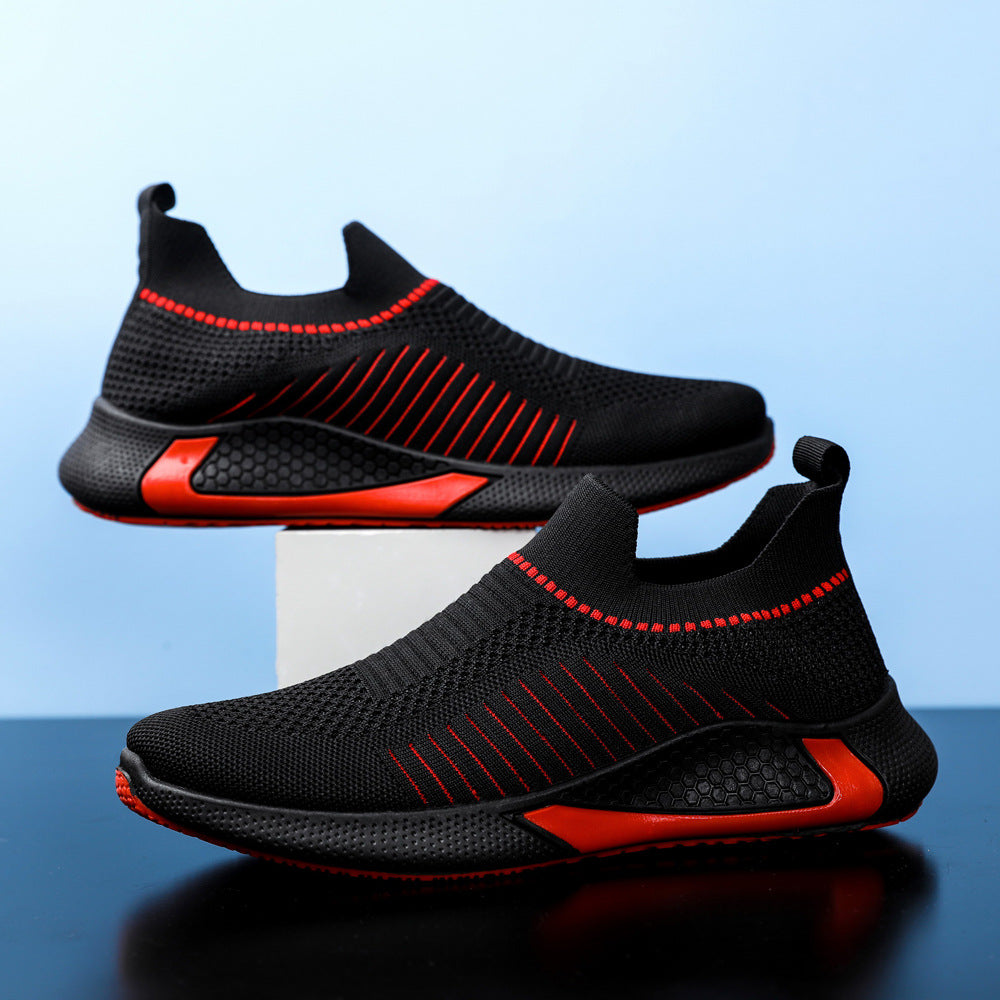 Damen Atmungsaktive Slip-On Sportschuhe mit flexibler Sohle EB
