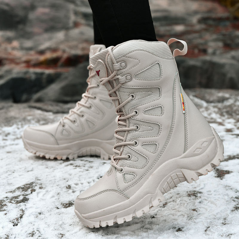 Damen Wasserfeste High-Top Wanderschuhe mit isolierender Innenausstattung EB