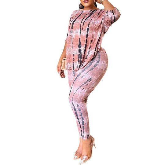 Damen Kombi-Set mit lässigem Oberteil und figurbetonten Leggings EB
