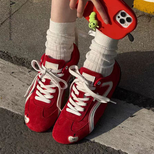 Damen Sneaker mit verspieltem Applikationsdesign und atmungsaktivem Obermaterial EB