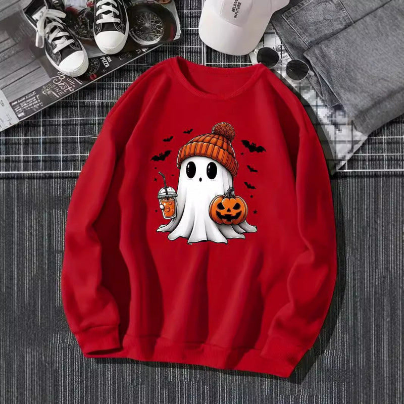 Damen Sweatshirt mit Halloween-Motiv EB