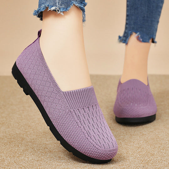 Damen Elastische Slip-On Freizeitschuhe EB